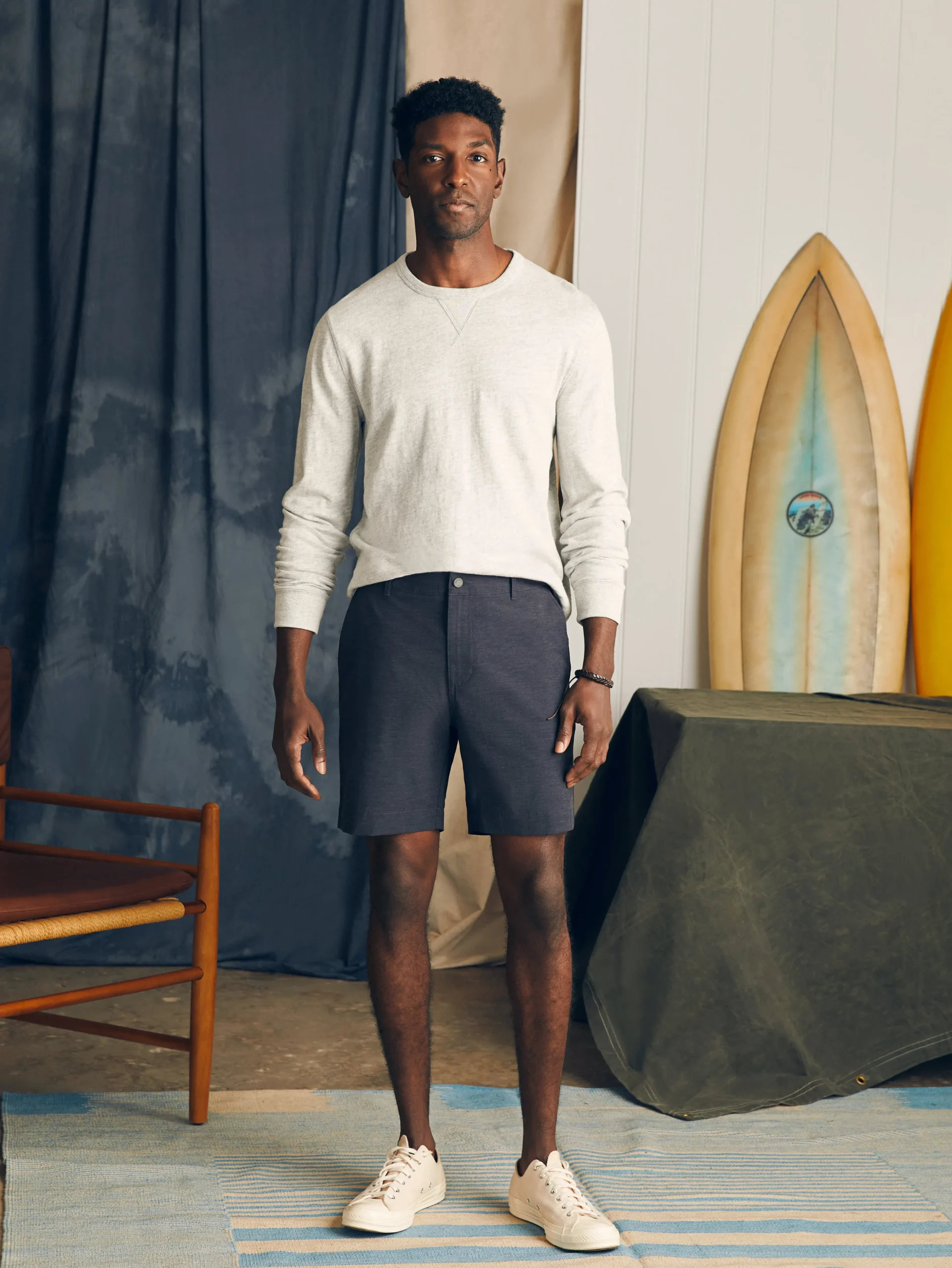 Faherty Brand All Day Shorts (7" Inseam) -^ Shorts