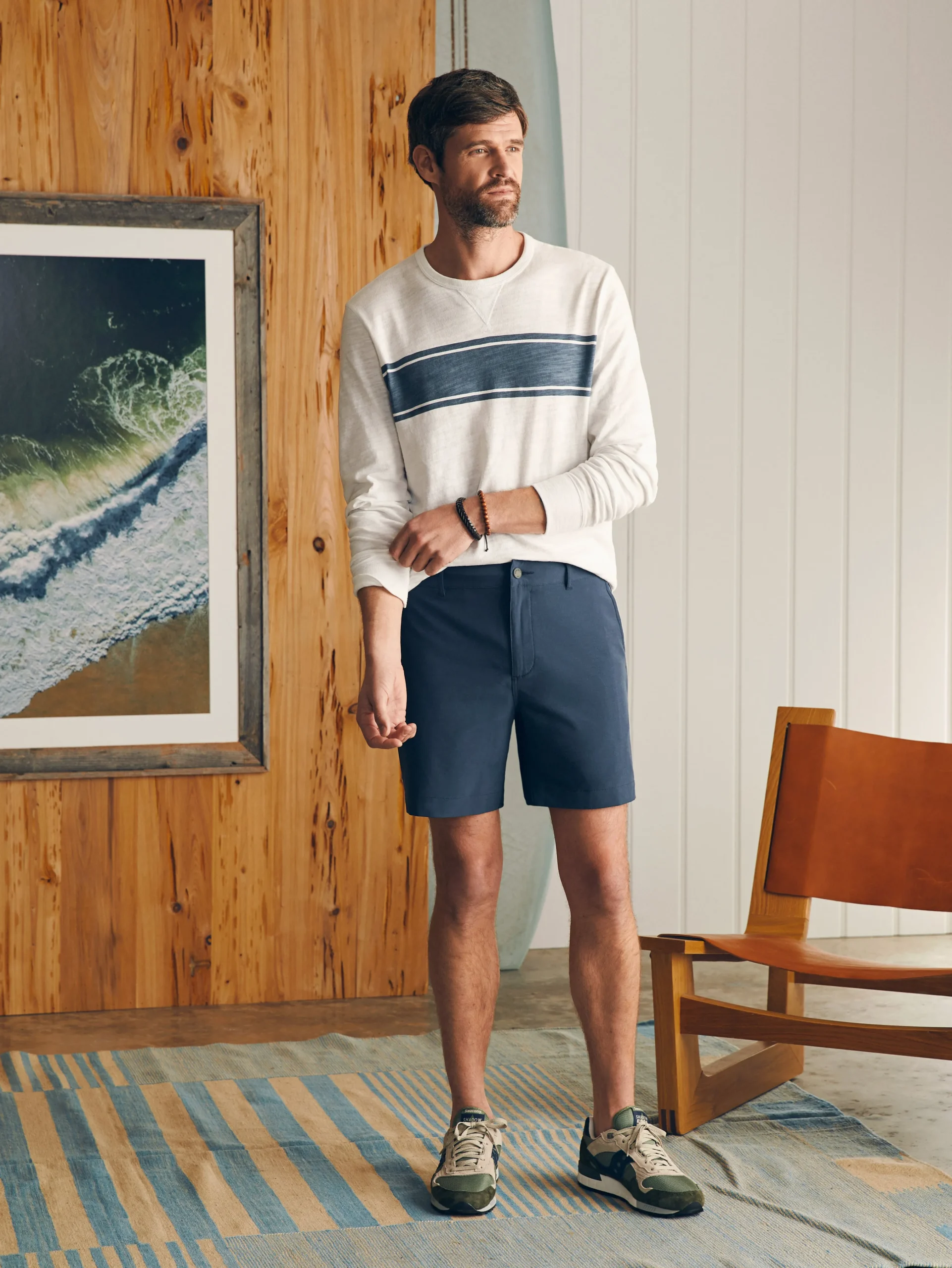 Faherty Brand All Day Shorts (7" Inseam) -^ Shorts