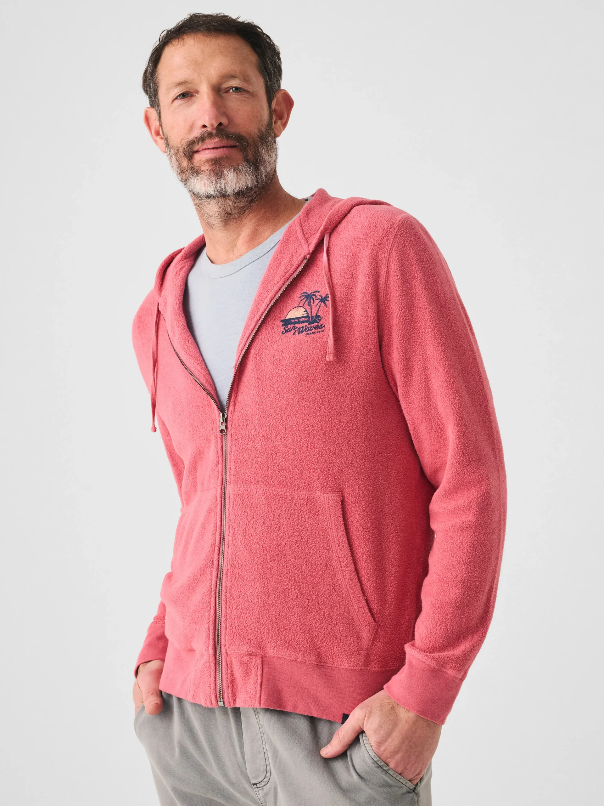 Faherty Brand Beach Fleece Zip Hoodie -^ Hoodies & Sweatshirts