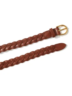 Faherty Brand Braided Leather Belt -^Women Belts
