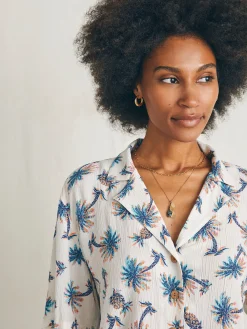 Faherty Brand Cabana Camp Shirt -^Women Shirts & Tops