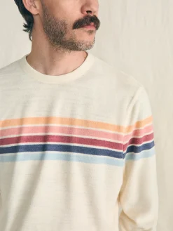 Faherty Brand Cabana Towel Terry Crewneck -^ Hoodies & Sweatshirts