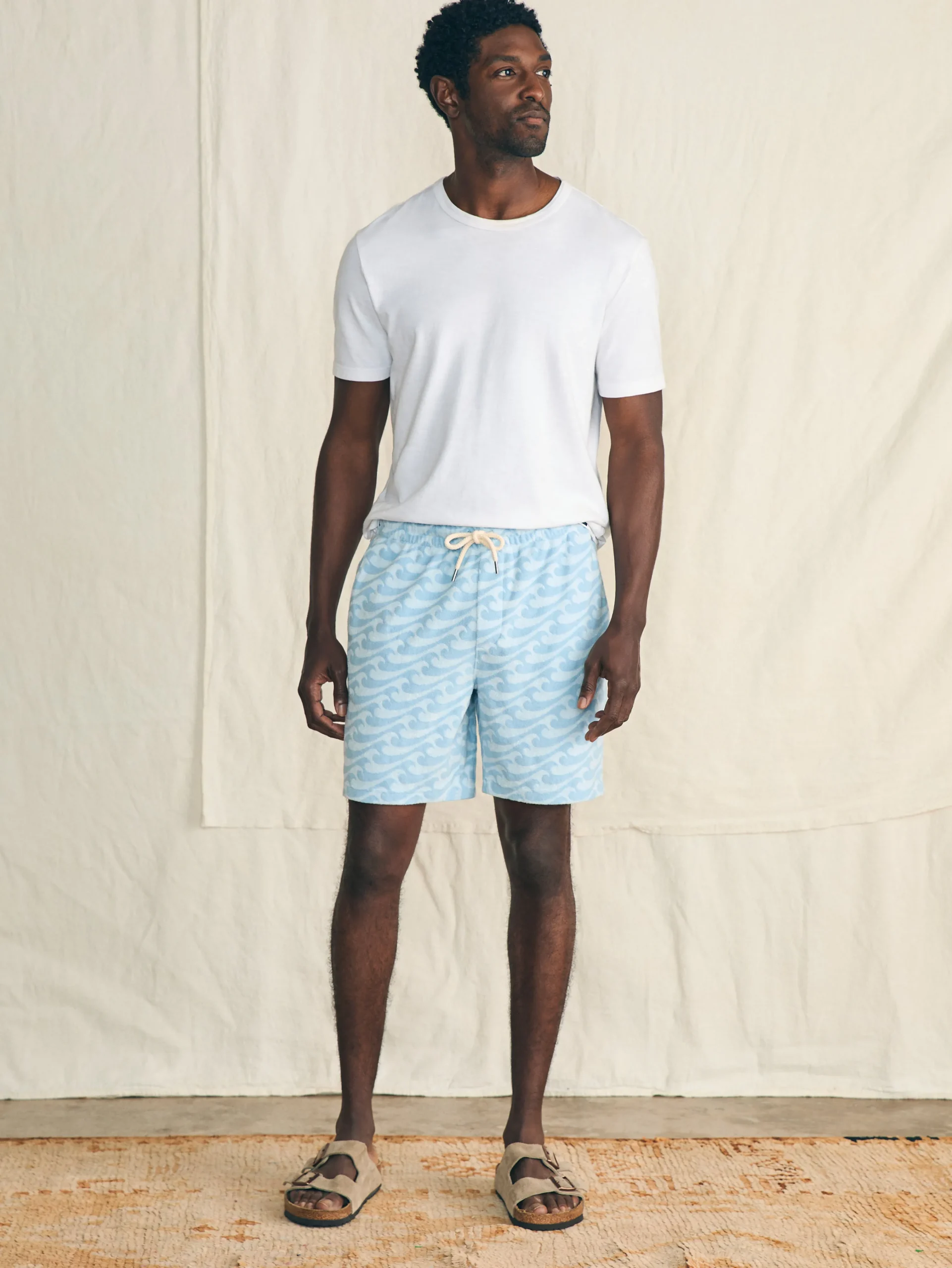 Faherty Brand Cabana Towel Terry Sweatshort -^ Shorts
