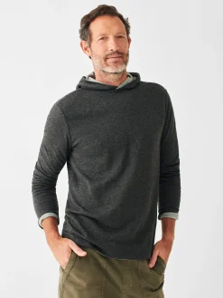 Faherty Brand Cloud Cotton Reversible Hoodie -^ Hoodies & Sweatshirts