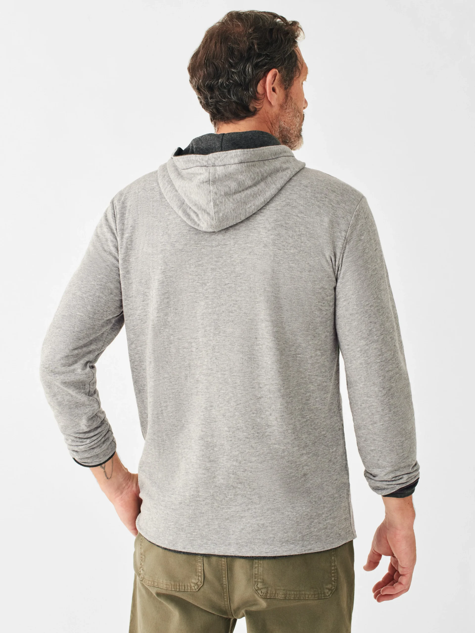 Faherty Brand Cloud Cotton Reversible Hoodie -^ Hoodies & Sweatshirts