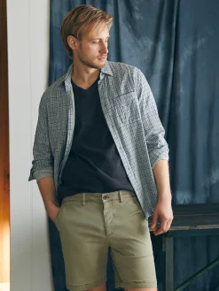 Faherty Brand Coastline Stretch Chino Short (8" Inseam) -^ Shorts