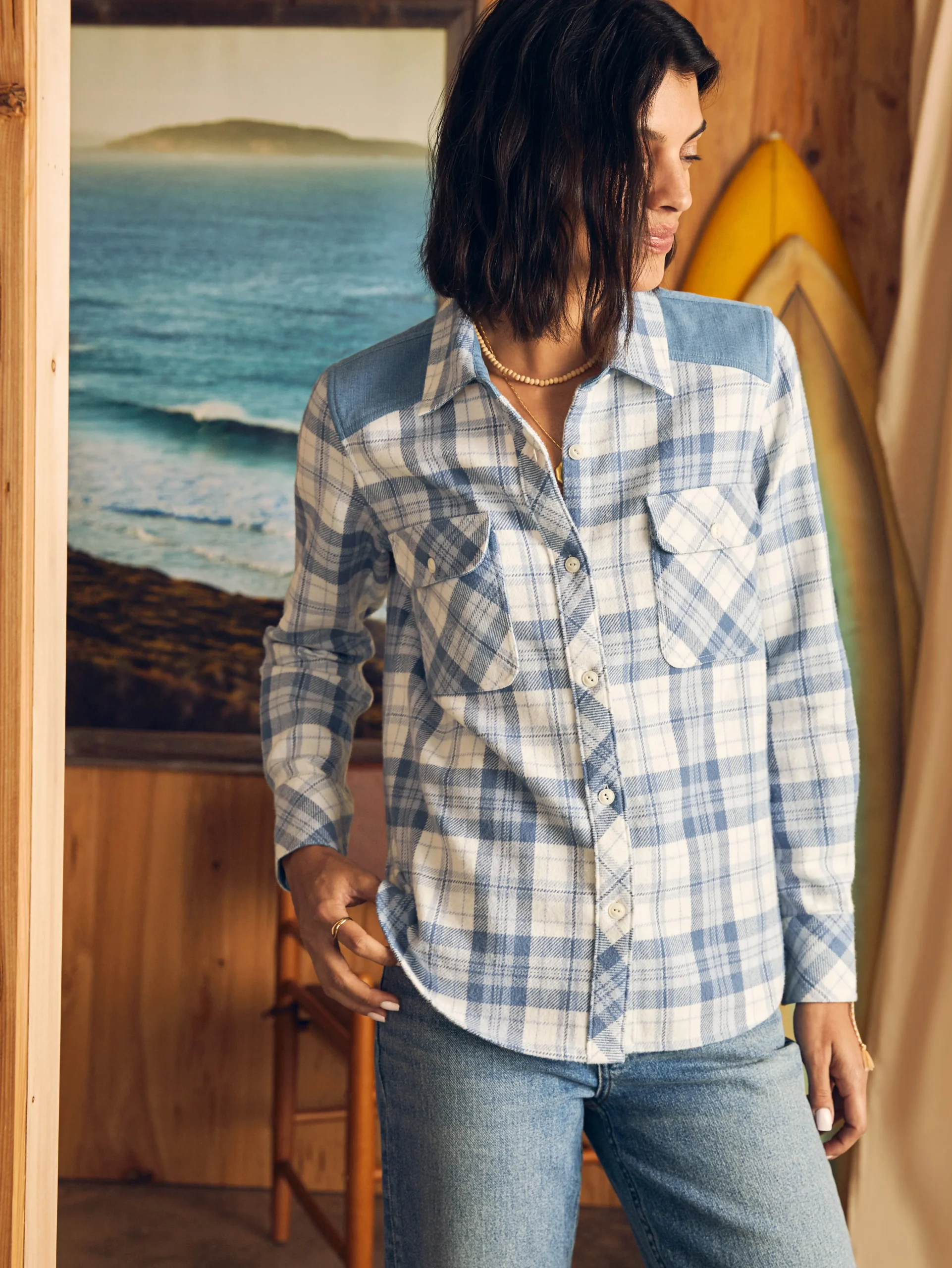 Faherty Brand Daly Shirt -^Women Shirts & Tops