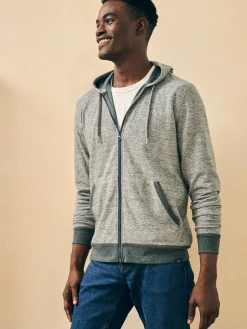 Faherty Brand Double Knit Zip Hoodie -^ Hoodies & Sweatshirts