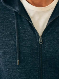 Faherty Brand Double Knit Zip Hoodie -^ Hoodies & Sweatshirts
