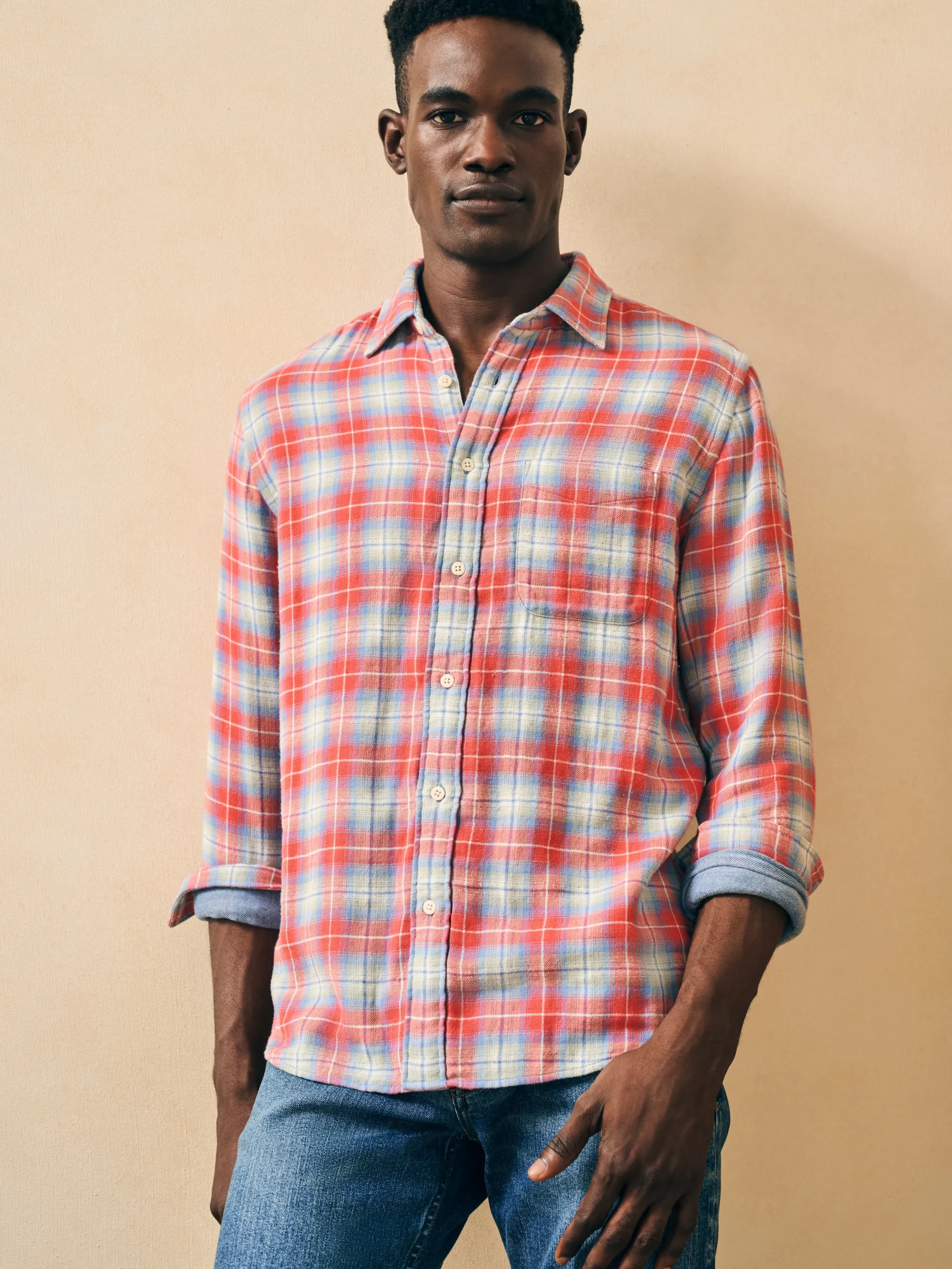 Faherty Brand Doublecloth Shirt -^ Shirts