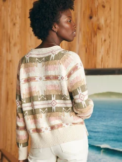 Faherty Brand Doug Good Feather Cotton Slub Pullover -^Women Sweaters