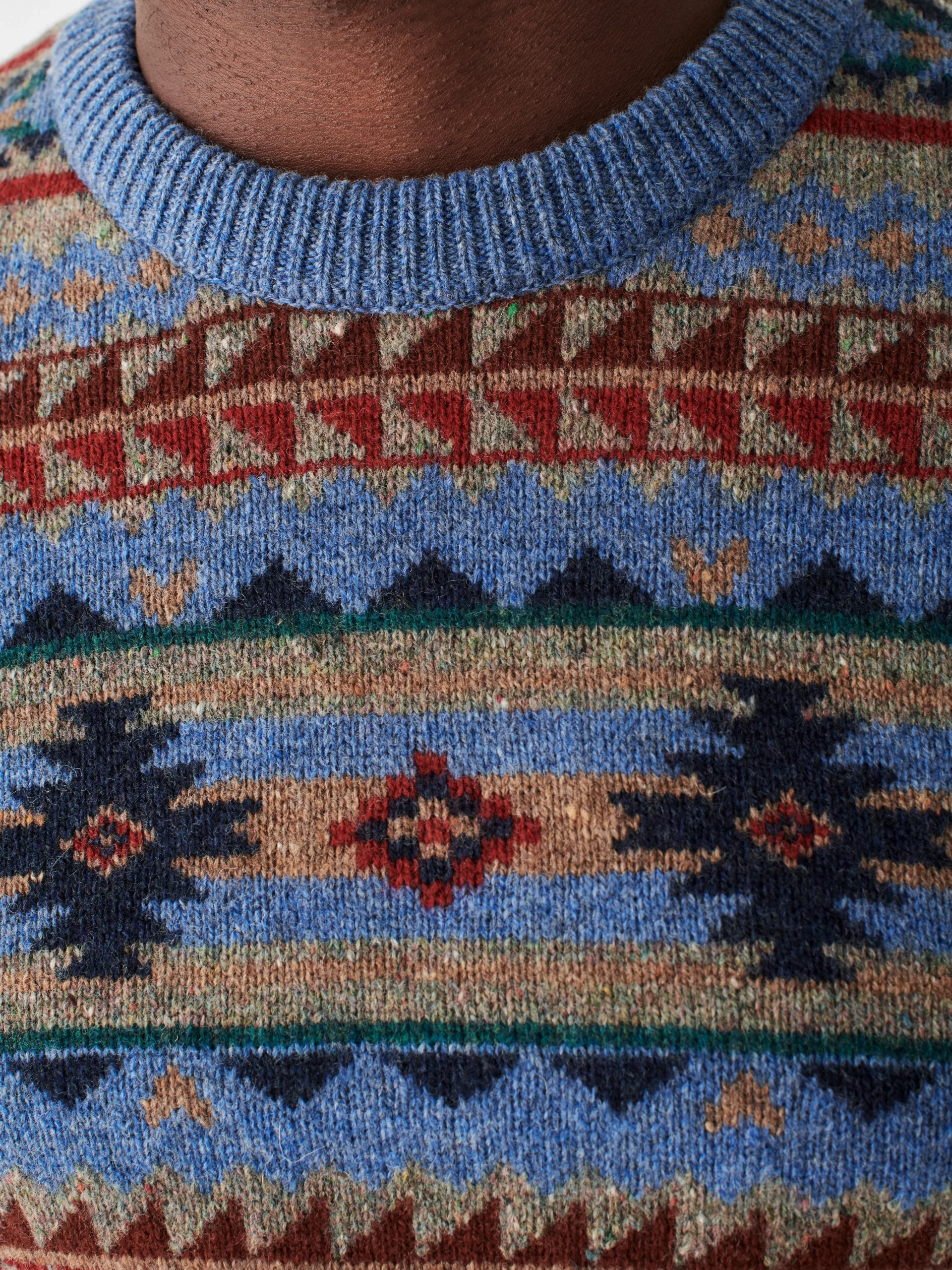 Faherty Brand Doug Good Feather Fair Isle Sweater -^ Sweaters