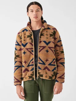 Faherty Brand Doug Good Feather High Pile Fleece Full Zip -^ Jackets & Vests