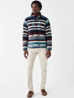 Faherty Brand Doug Good Feather High Pile Fleece Popover -^ Jackets & Vests