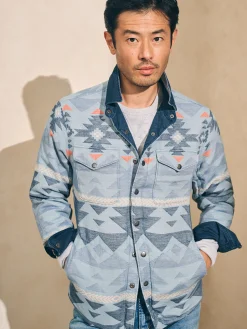 Faherty Brand Doug Good Feather Reversible Bondi Jacket -^ Jackets & Vests
