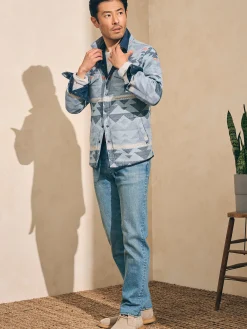 Faherty Brand Doug Good Feather Reversible Bondi Jacket -^ Jackets & Vests