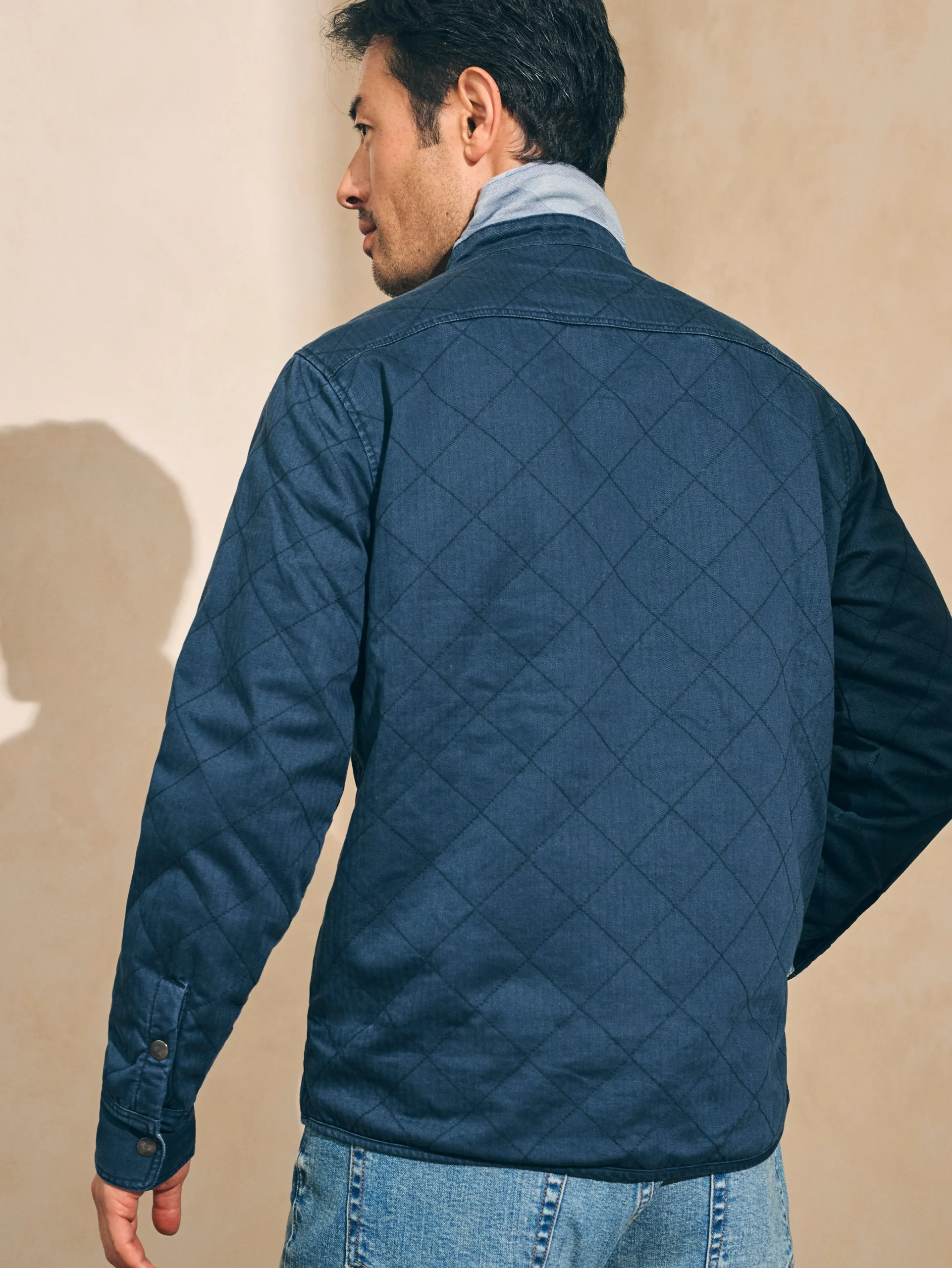 Faherty Brand Doug Good Feather Reversible Bondi Jacket -^ Jackets & Vests