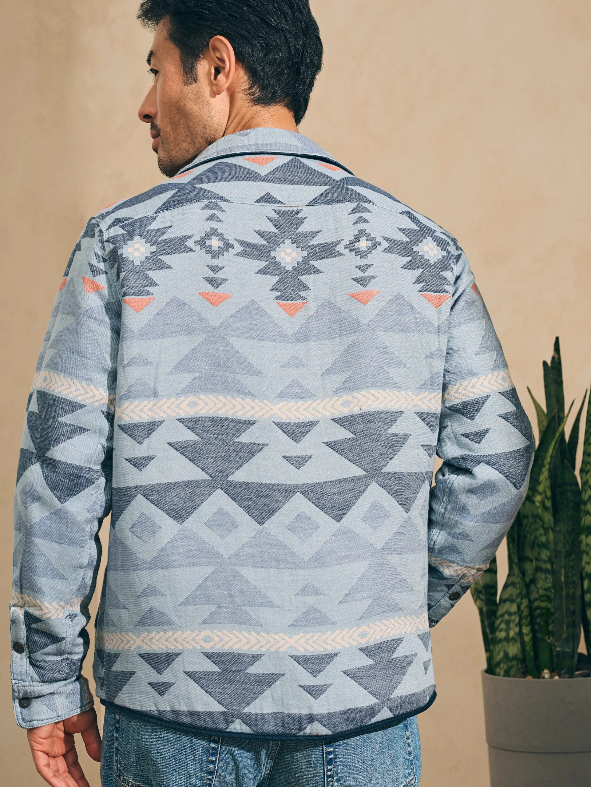 Faherty Brand Doug Good Feather Reversible Bondi Jacket -^ Jackets & Vests