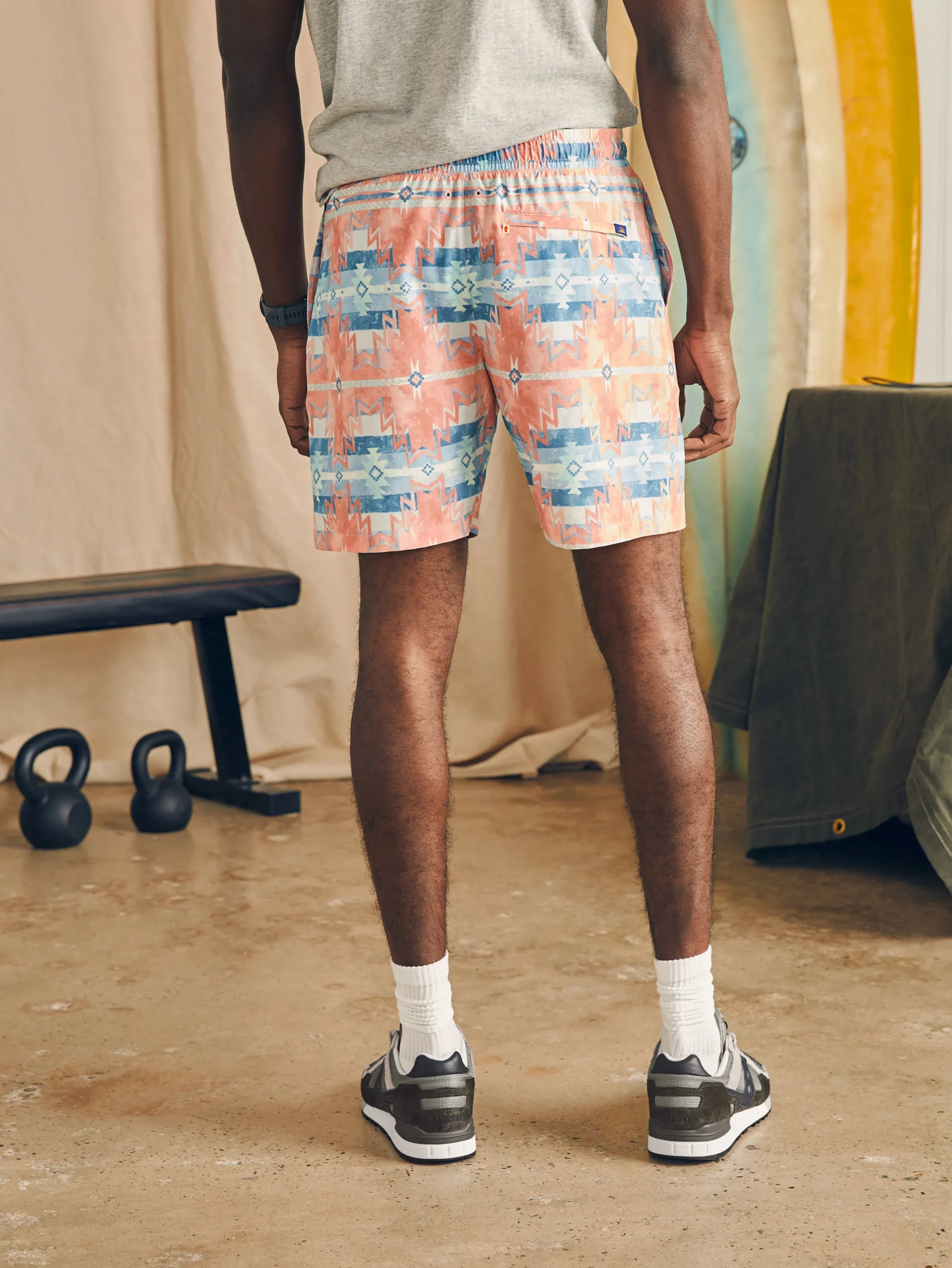 Faherty Brand Doug Good Feather Shorelite Active Swim Short (7" Inseam) -^ Shorts|Swim