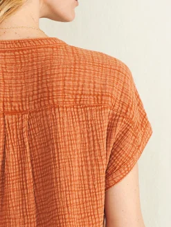 Faherty Brand Dream Cotton Gauze Desmond Top -^Women Shirts & Tops
