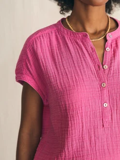 Faherty Brand Dream Cotton Gauze Desmond Top -^Women Shirts & Tops