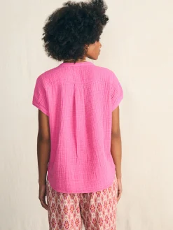 Faherty Brand Dream Cotton Gauze Desmond Top -^Women Shirts & Tops