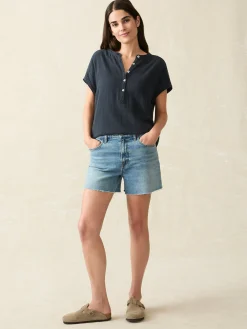 Faherty Brand Dream Cotton Gauze Desmond Top -^Women Shirts & Tops