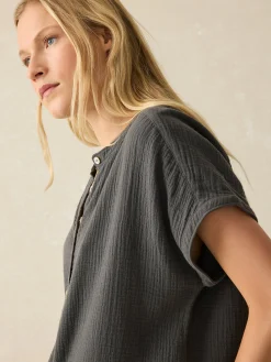 Faherty Brand Dream Cotton Gauze Desmond Top -^Women Shirts & Tops