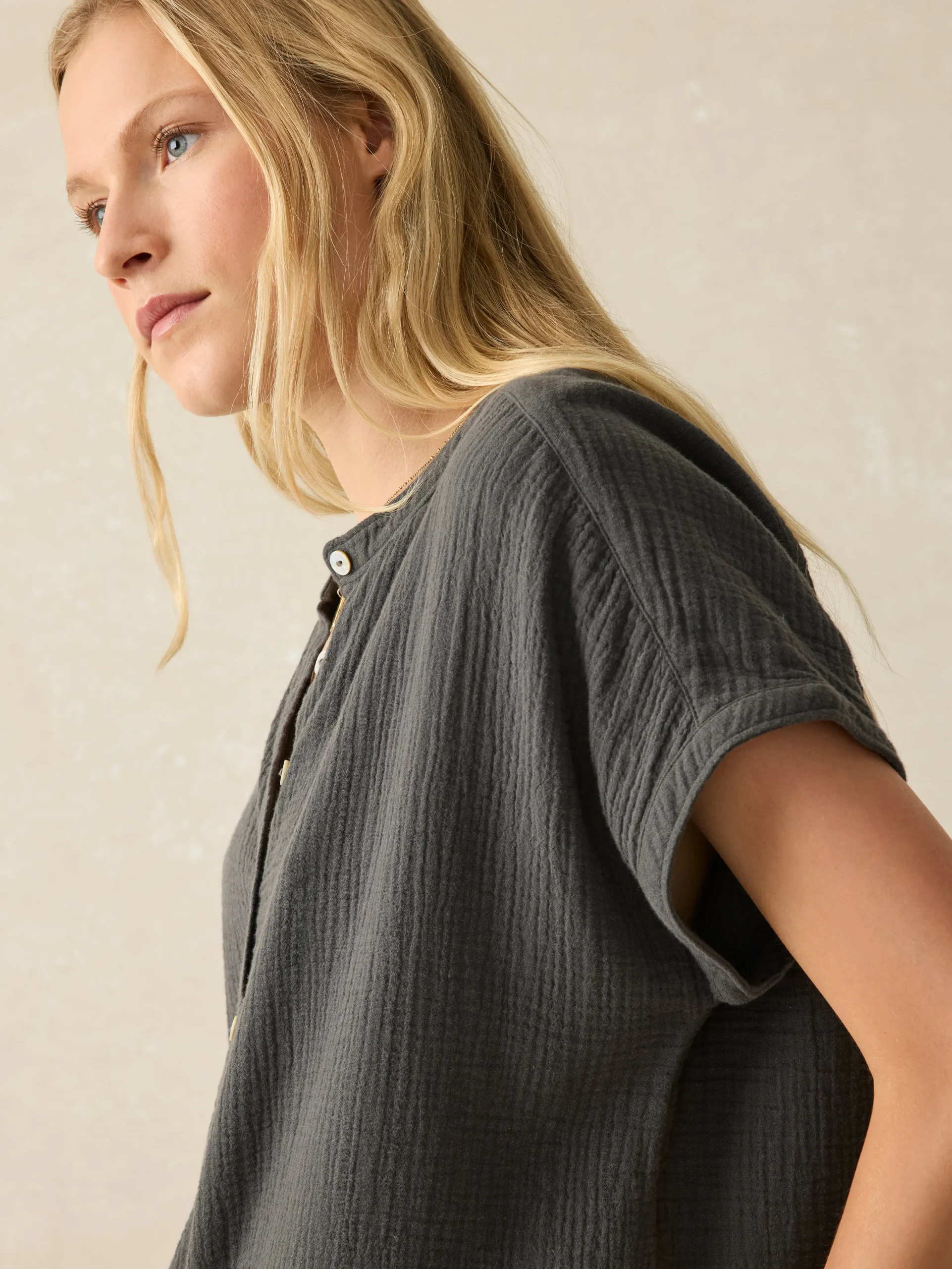 Faherty Brand Dream Cotton Gauze Desmond Top -^Women Shirts & Tops