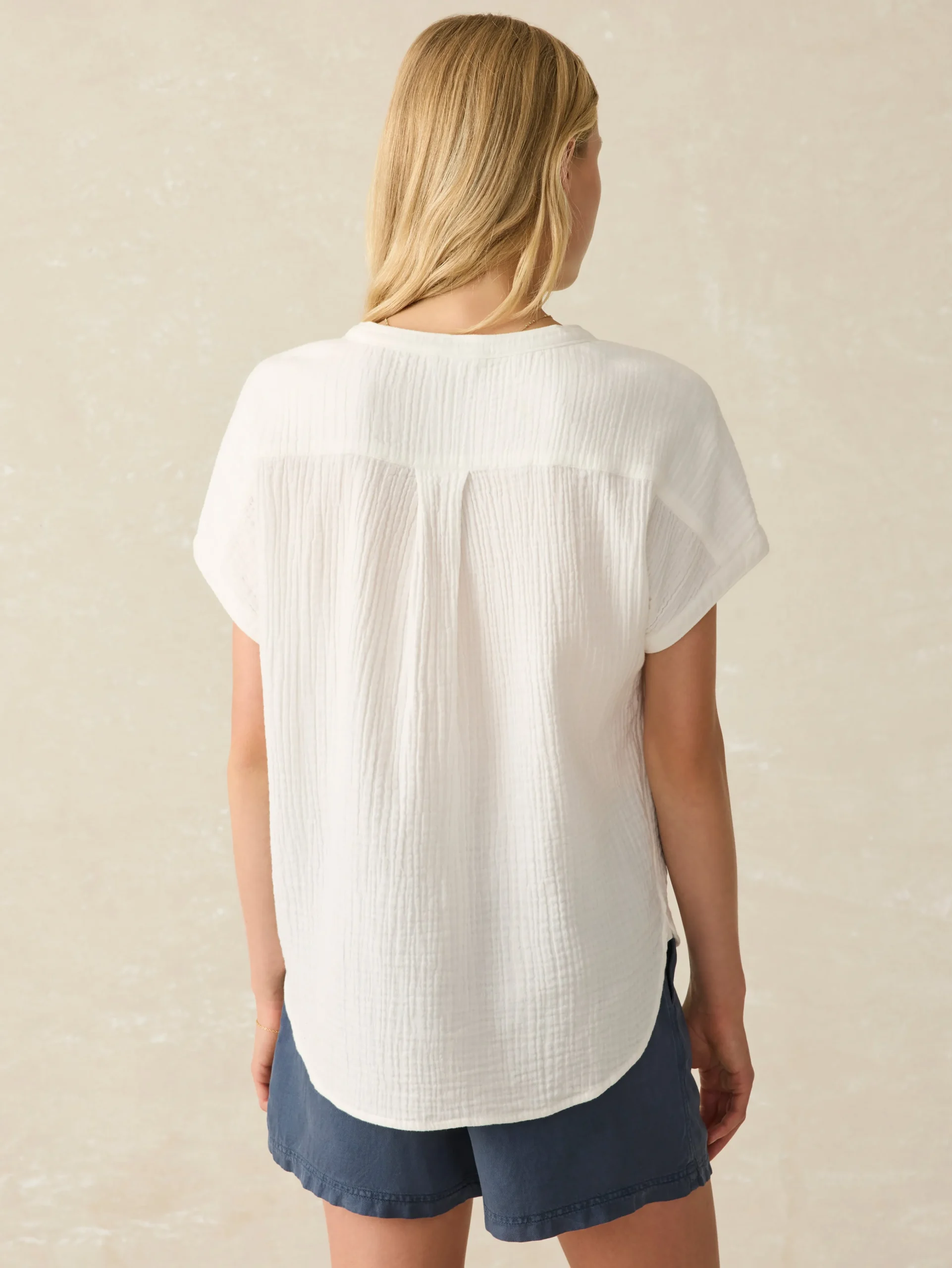 Faherty Brand Dream Cotton Gauze Desmond Top -^Women Shirts & Tops