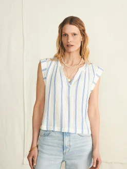 Faherty Brand Dream Cotton Gauze Dylan Top -^Women Shirts & Tops