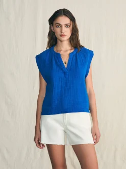 Faherty Brand Dream Cotton Gauze Dylan Top -^Women Shirts & Tops