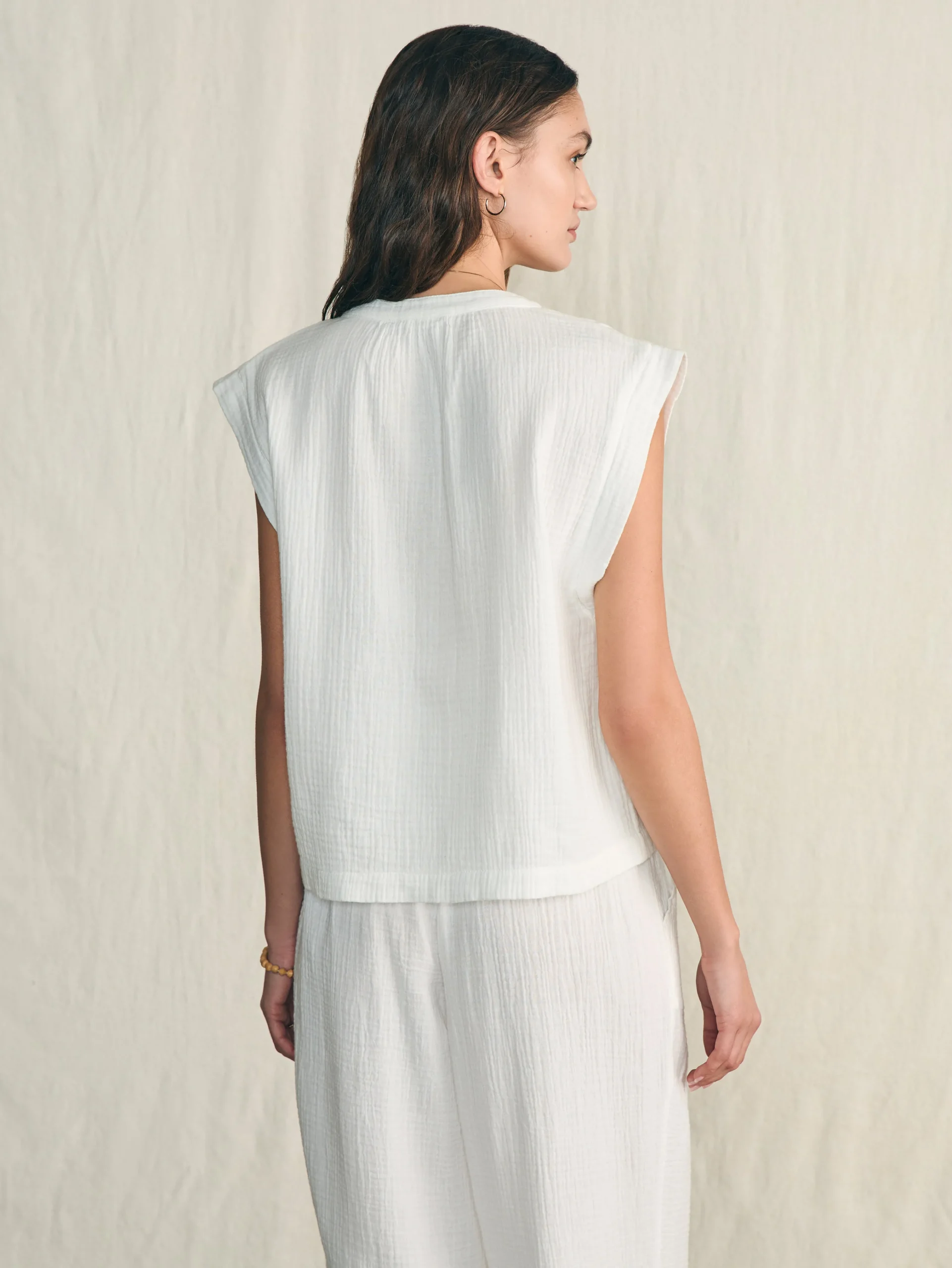 Faherty Brand Dream Cotton Gauze Dylan Top -^Women Shirts & Tops