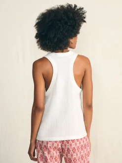 Faherty Brand Dream Cotton Gauze Scoop Neck Tank -^Women Shirts & Tops
