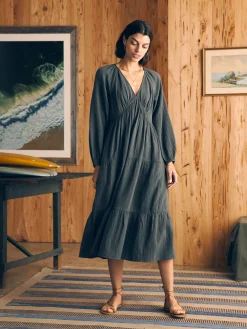Faherty Brand Dream Cotton Gauze Sirene Midi Dress -^Women Dresses