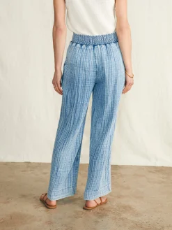 Faherty Brand Dream Cotton Gauze Wide Leg Pant -^Women Pants|Swim
