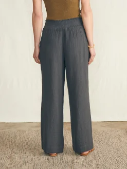 Faherty Brand Dream Cotton Gauze Wide Leg Pant -^Women Pants|Swim