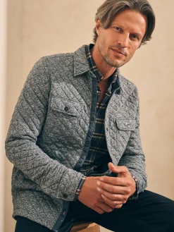 Faherty Brand Epic Quilted Fleece CPO -^ Jackets & Vests