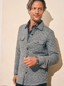Faherty Brand Epic Quilted Fleece CPO -^ Jackets & Vests
