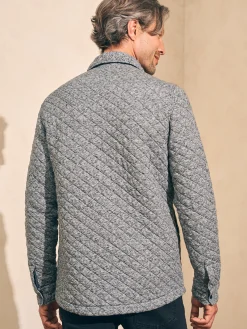 Faherty Brand Epic Quilted Fleece CPO -^ Jackets & Vests