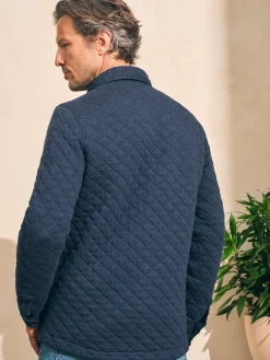 Faherty Brand Epic Quilted Fleece CPO (Tall) -^ Jackets & Vests