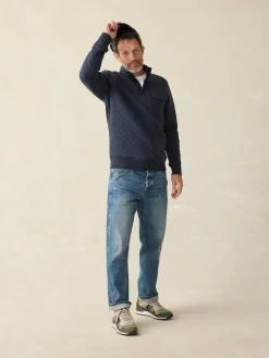 Faherty Brand Epic Quilted Fleece Pullover -^ Jackets & Vests