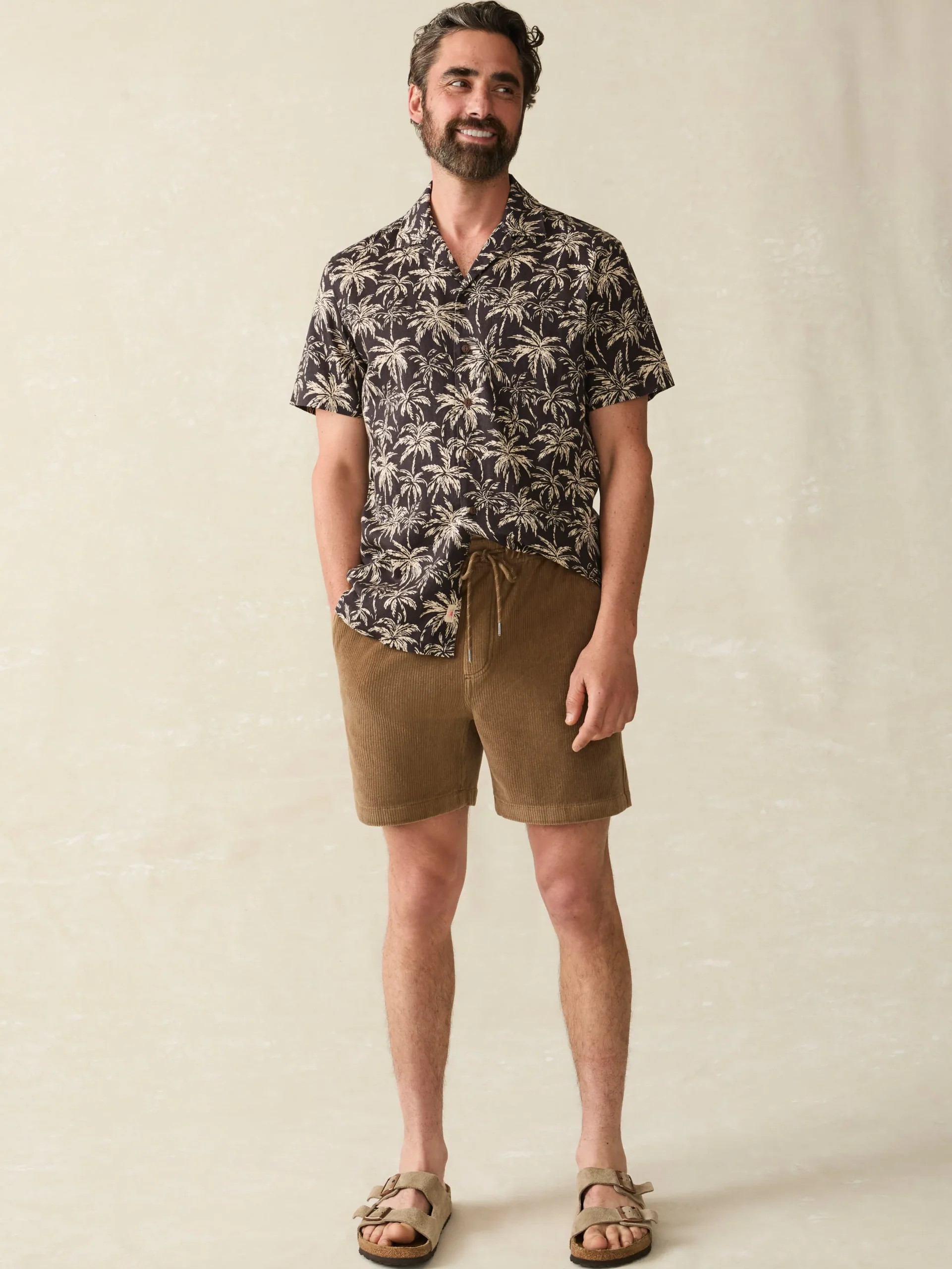 Faherty Brand Essential Italian Knit Cord Short (6" Inseam) -^ Shorts