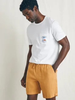 Faherty Brand Essential Linen Short (6.5" Inseam) -^ Shorts