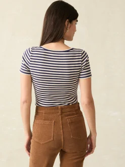 Faherty Brand Freestyle Rib Knit Tee -^Women T-Shirts