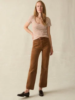 Faherty Brand Freestyle Rib Knit Tee -^Women T-Shirts