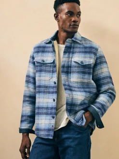 Faherty Brand High Pile Fleece Lined Wool CPO -^ Jackets & Vests