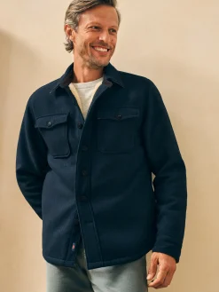 Faherty Brand High Pile Fleece Lined Wool CPO -^ Jackets & Vests