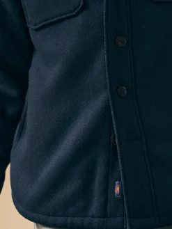 Faherty Brand High Pile Fleece Lined Wool CPO -^ Jackets & Vests