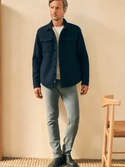 Faherty Brand High Pile Fleece Lined Wool CPO -^ Jackets & Vests